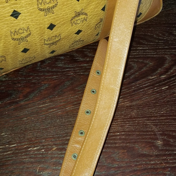 VINTAGE MCM luggage laptop carry on detachable strql bag - Picture 7 of 16